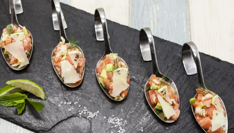 Tartare aux deux saumons