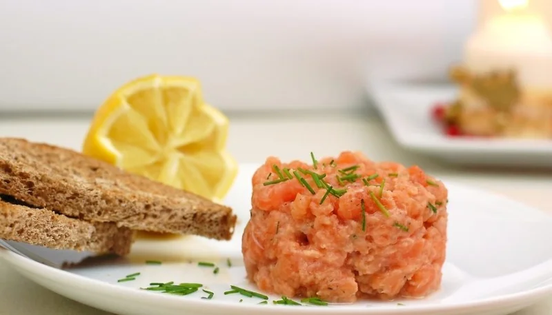 Tartare de truite au citron