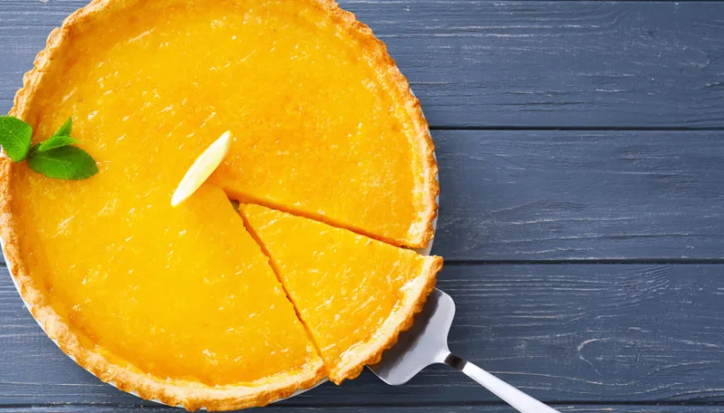 Tarte à la crème de clémentine