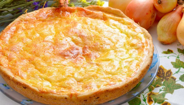 Tarte à l'oignon et au fromage blanc