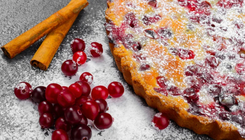 Tarte amandine aux groseilles