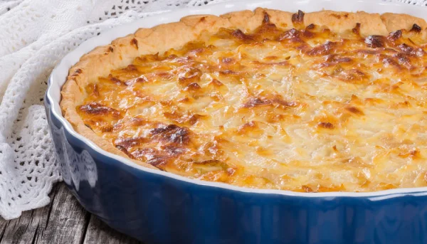 Tarte au jambon et 3 fromages