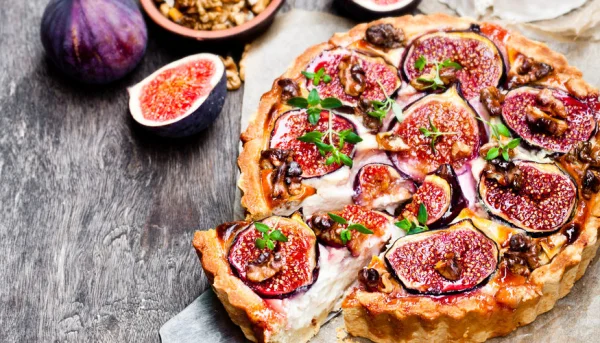 Tarte aux figues et au fromage de chèvre