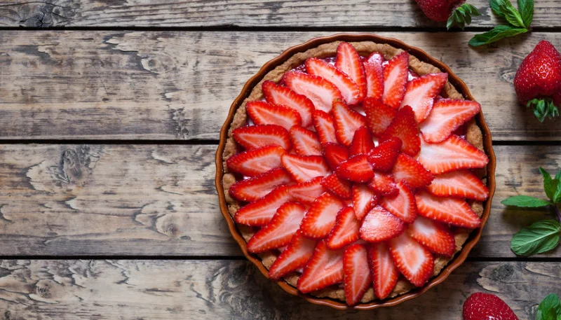Tarte aux fraises sans cuisson
