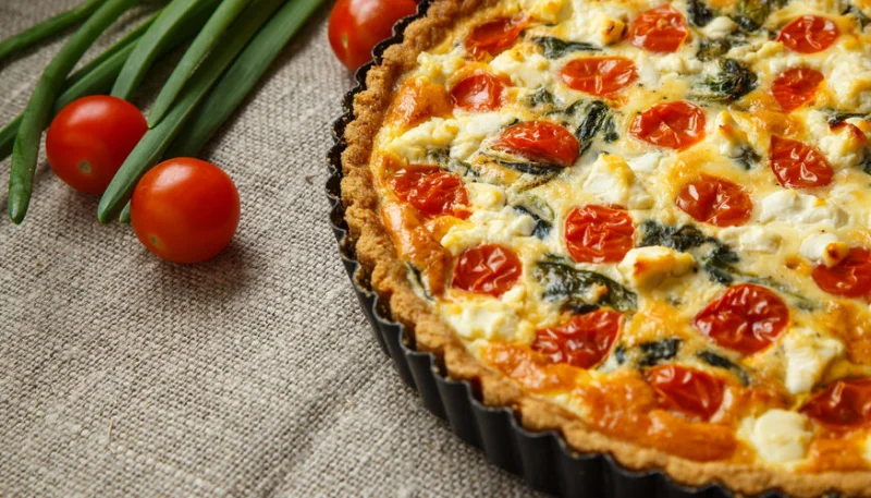 Tarte aux tomates cerises, thon et Boursin