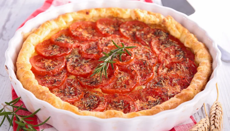 Tarte aux tomates, thon et moutarde au Thermomix