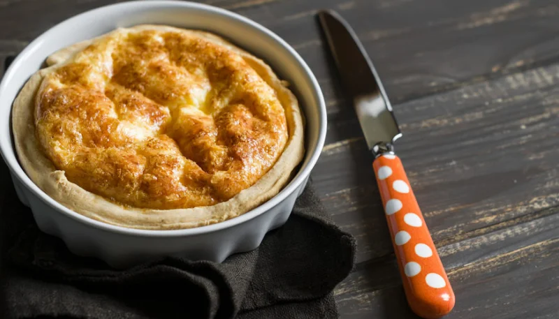 Tartelette soufflée au mont d'or