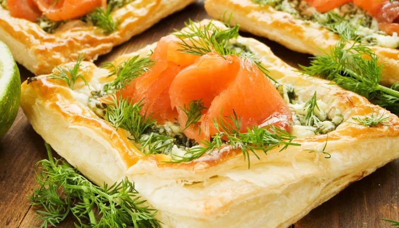 Tartelettes au chèvre et saumon fumé