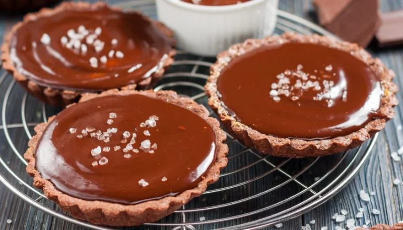 Tartelettes chocolat et caramel au beurre salé