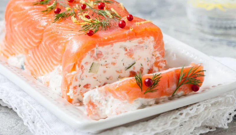 Terrine aux deux saumons