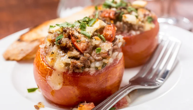 Tomates farcies au bœuf haché