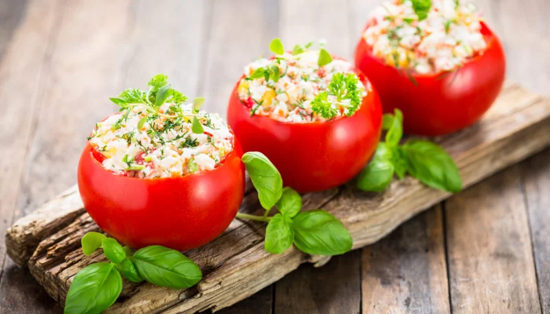 Tomates farcies au crabe