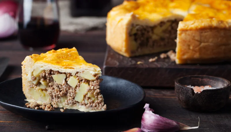 Tourte à la viande hachée et reblochon