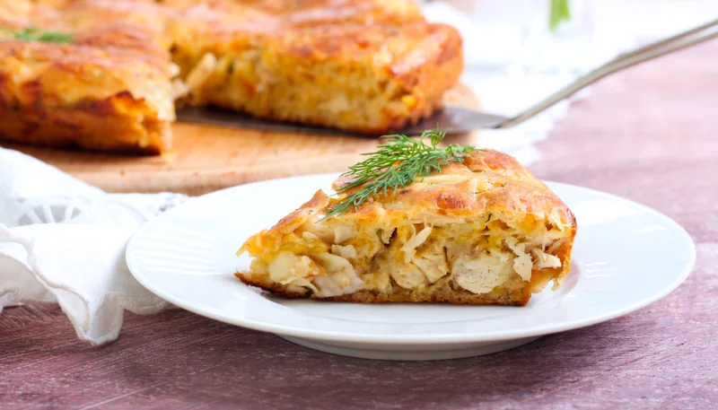 Tourte de poulet au curry