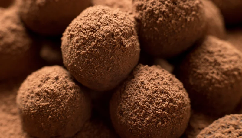 Truffes chocolat au lait et café