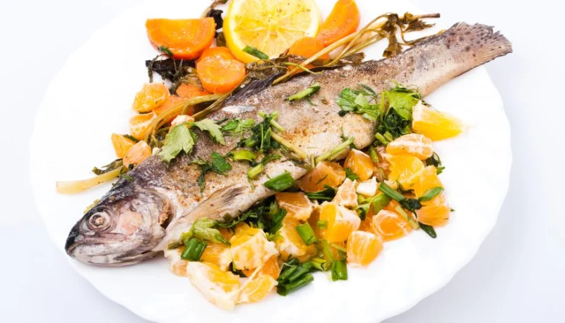 Truites à l'orange