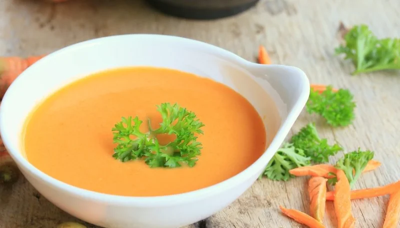 Velouté de carottes au lait de coco