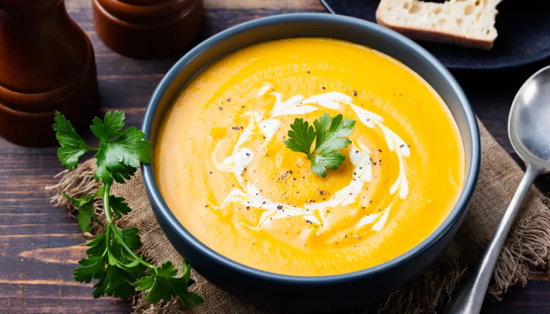 Velouté de potiron à l'orange