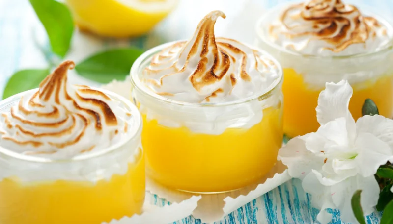 Verrine façon tarte au citron meringuée