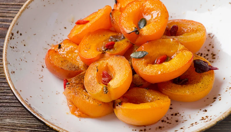 Abricots rôtis au miel