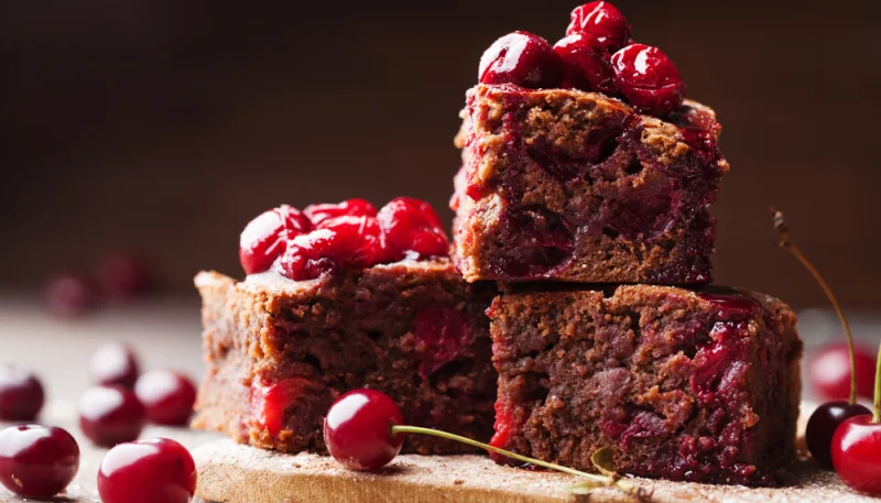 Brownies aux cerises