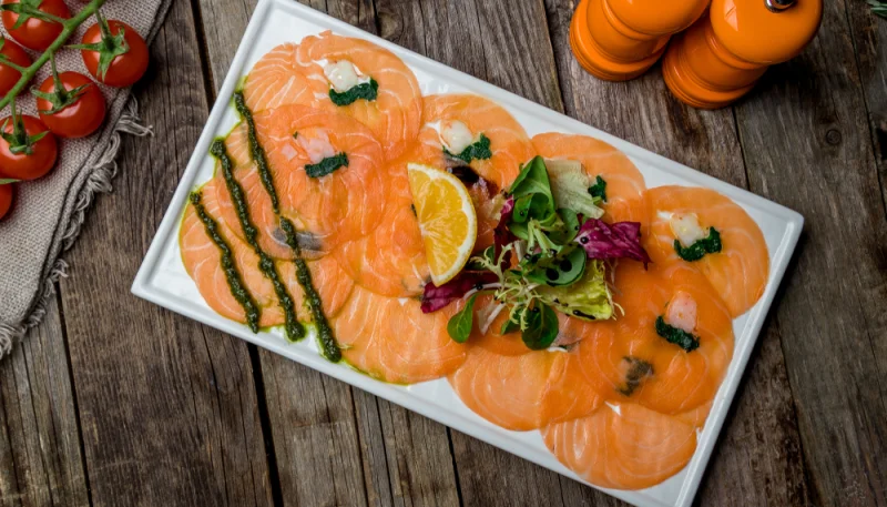 Carpaccio de saumon