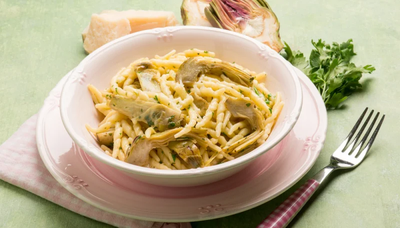 Pâtes aux artichauts