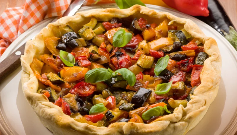 Quiche aux trois poivrons