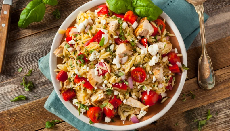 Salade de riz au poulet