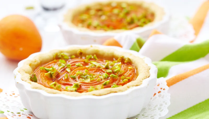 Tarte aux abricots et pistaches