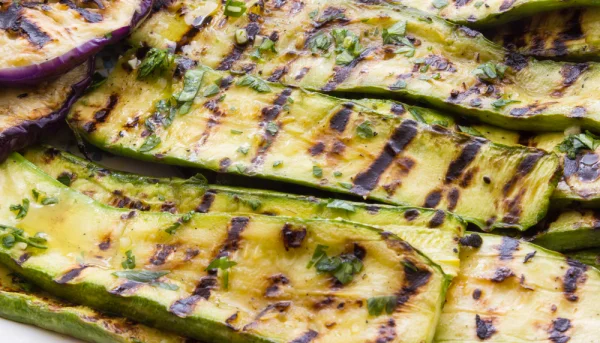 Courgettes grillées au barbecue