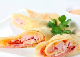 Crêpes jambon fromage