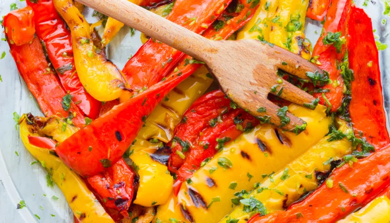 Poivrons au barbecue