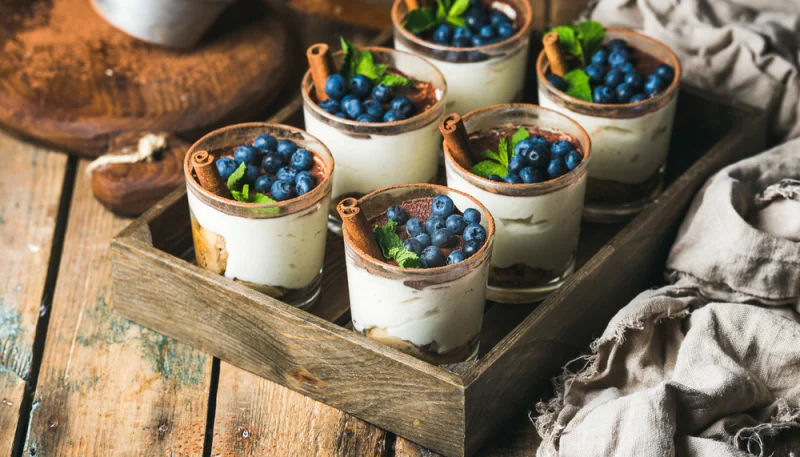 Tiramisu à la myrtille