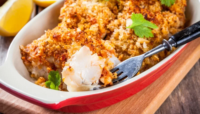 Filets de dorade en croûte de noisettes