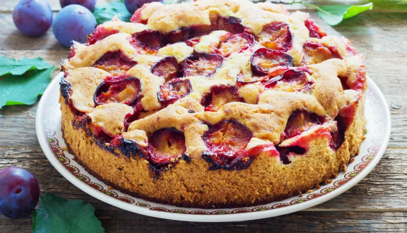 Gâteau moelleux aux prunes