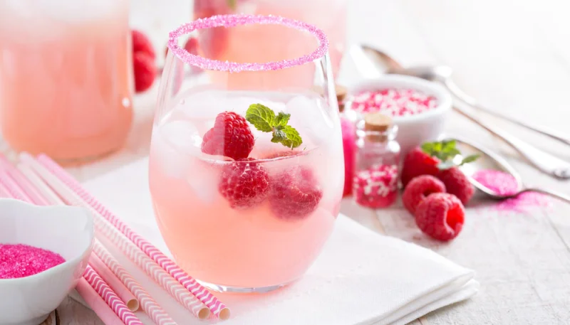 Limonade aux framboises
