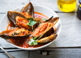 Moules à la tomate