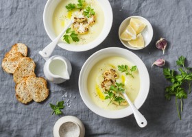 Velouté de chou-fleur à l'ail