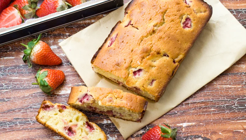 Gâteau au yaourt aux fraises