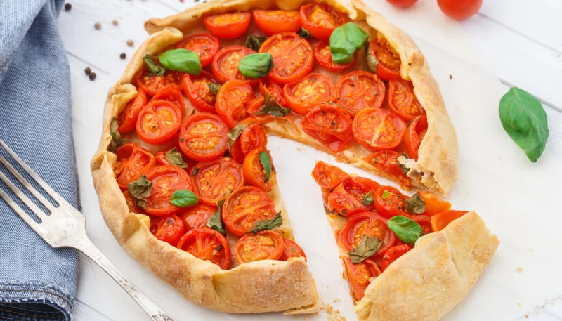 Tarte aux tomates cerises