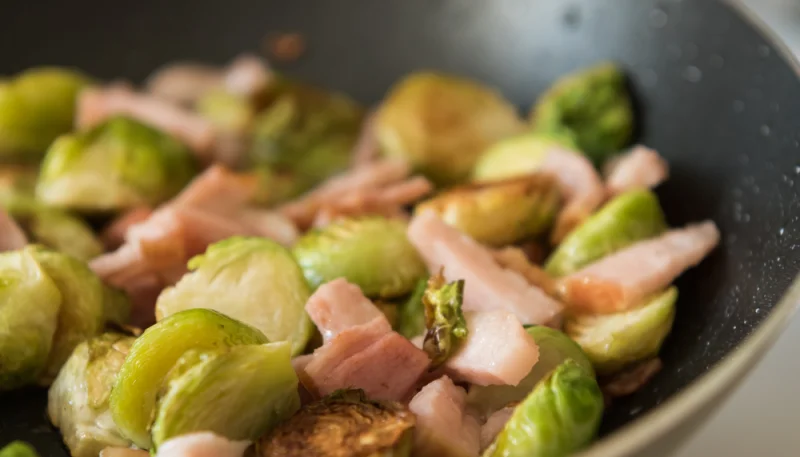Choux de Bruxelles aux lardons