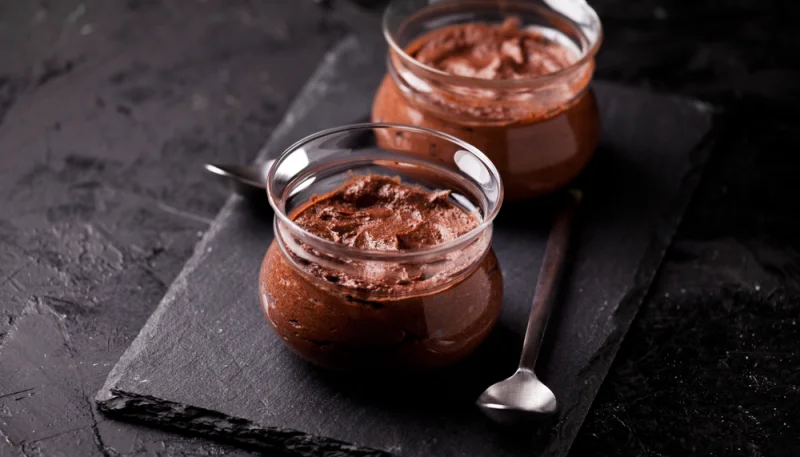 Mousse au chocolat au four