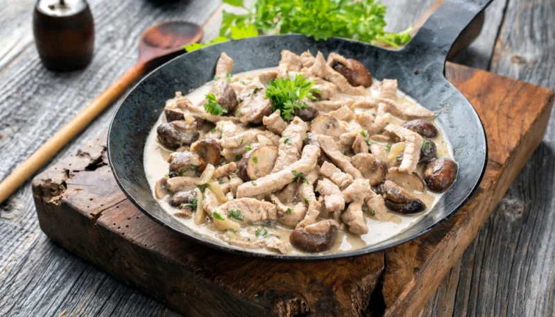 Ris de veau aux champignons