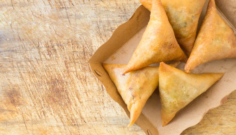 Samosas aux petits pois et épinards