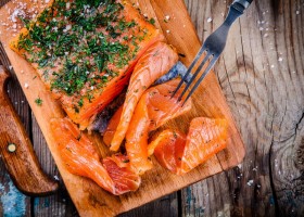 Saumon gravlax à la vodka