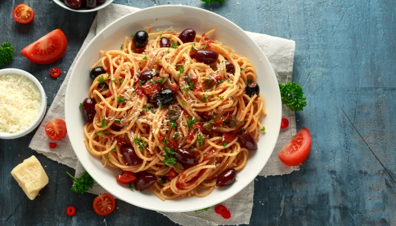 Spaghetti puttanesca express