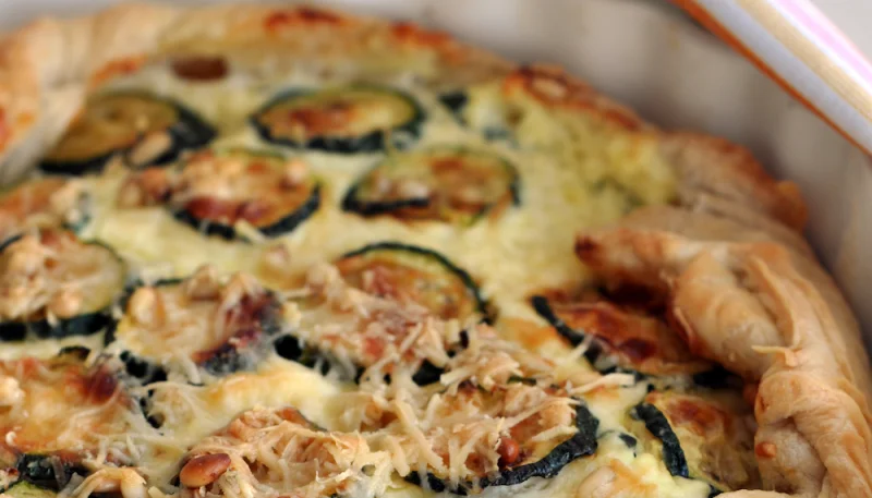 Tarte à la courgette et à la ricotta