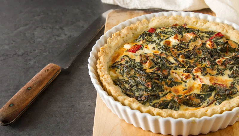 Quiche aux blettes et à l'oignon