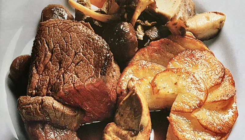 Filet de bœuf rôti au foie gras